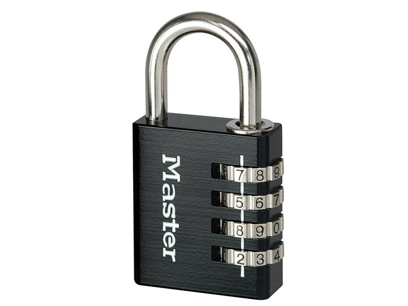 Master Lock MLK7640BLK Black Finish Combination Padlock