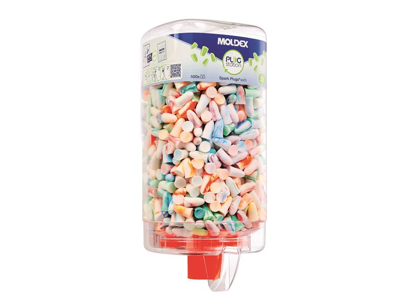 Moldex MOL785001 Spark Plugs® PlugStation 500 SNR 35 dB (500 Pairs)