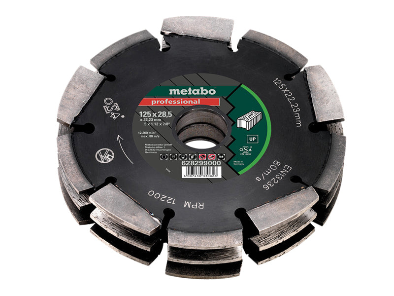 Metabo MPT628298 Multi Row Professional UP Universal Wall Chaser Blade