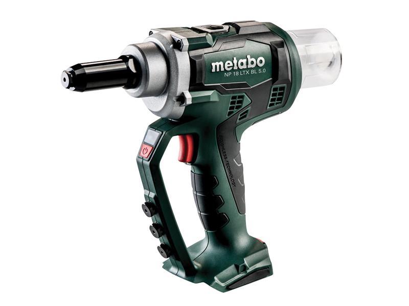 Metabo MPTNP18LTX NP 18 LTX BL 5.0 Brushless Rivet Gun + metaBOX 18V Bare Unit