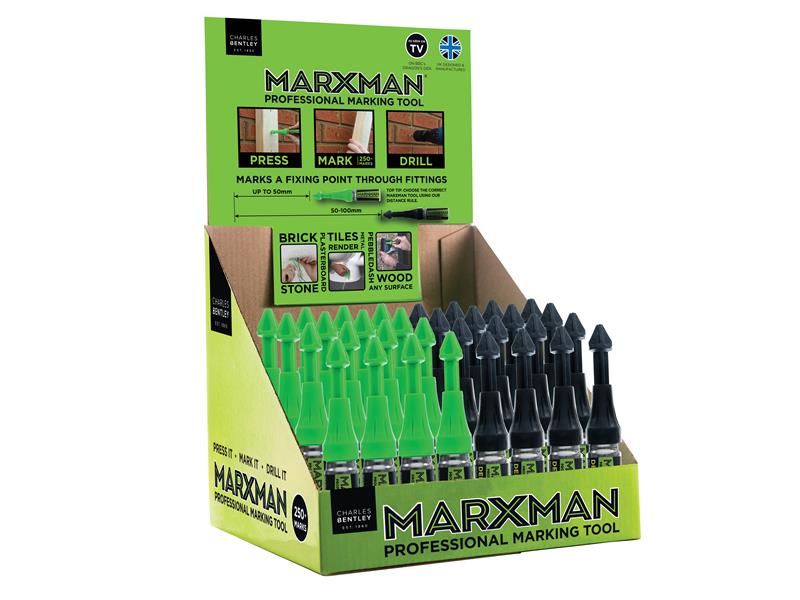 Marxman MRXMIX30GRN MarXman Standard & Deep Hole Professional Marking Tools (CDU of 30)