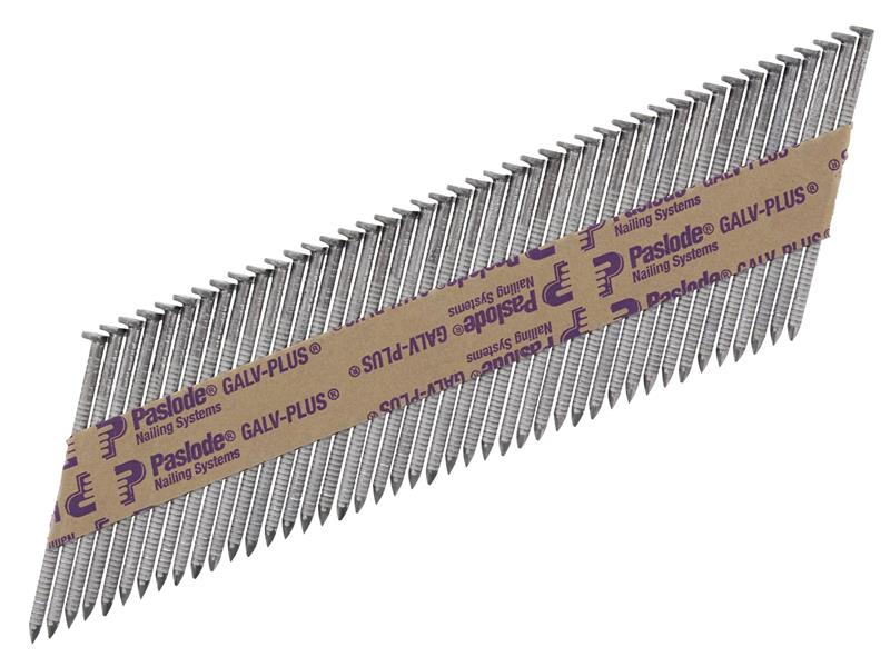 2.8 x 63mm 350 Ring Nails Galvanised Finish Box of 3300 + 3 Fuel Cells
