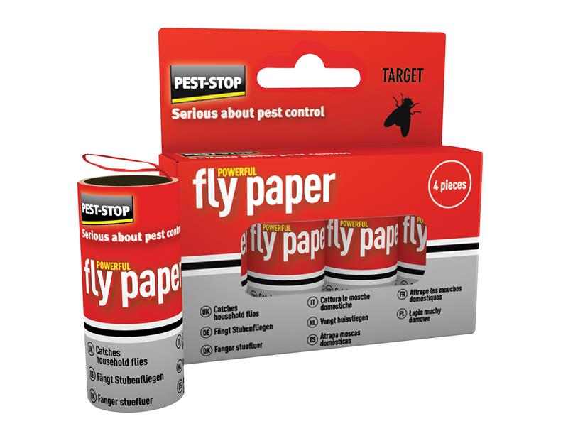 Pest-Stop (Pelsis Group) PRCPSFP Fly Papers (Pack 4)