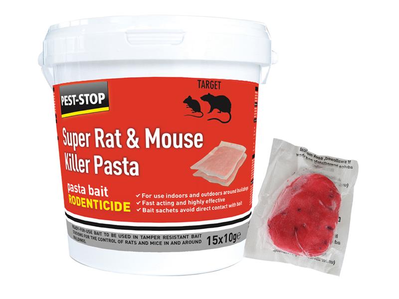 Pest-Stop (Pelsis Group) PRCPSSA06 Super Rat & Mouse Killer Pasta Bait
