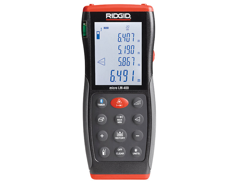 RIDGID RID36813 36813 Micro LM-400 Advanced Laser Distance Measure 70m