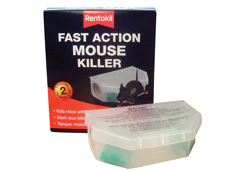 Rentokil RKLPSF135 Fast Action Mouse Killer (Twin Pack)