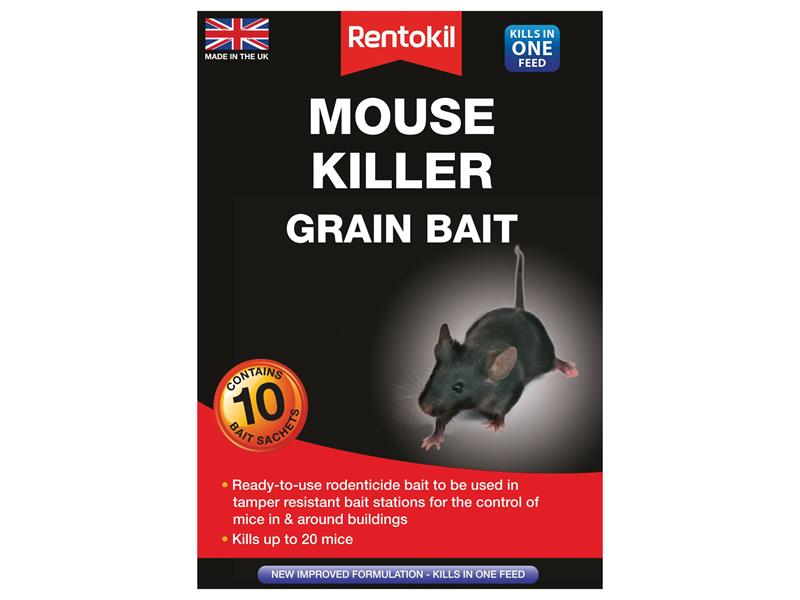 Rentokil RKLPSM21 Mouse Killer Grain Bait