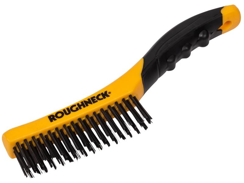 Roughneck ROU52044 Shoe Handle Wire Brush Soft Grip 255mm (10in)