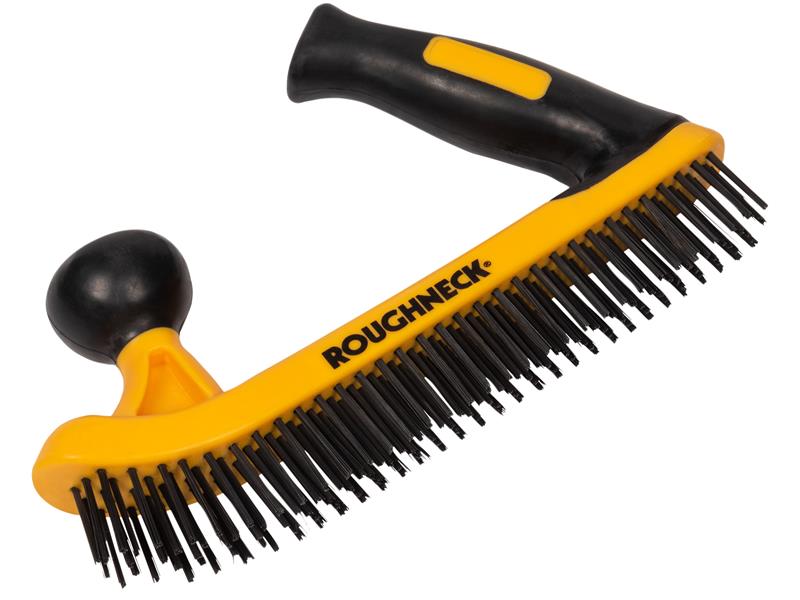 Roughneck ROU52052 Two-Handed Wire Brush Soft-Grip