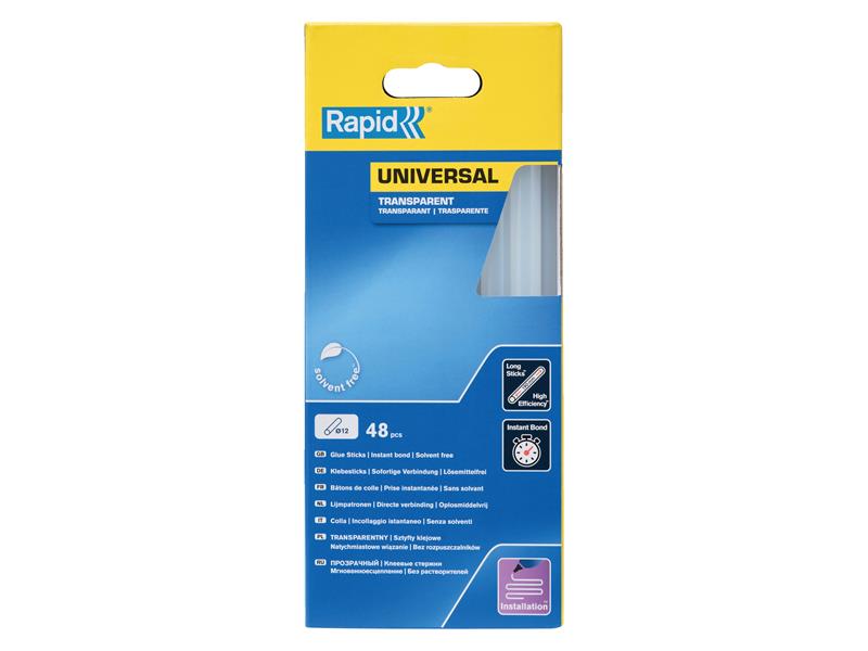 Rapid RPD5001411 Universal Glue Sticks 12 x 190mm (Pack 48)
