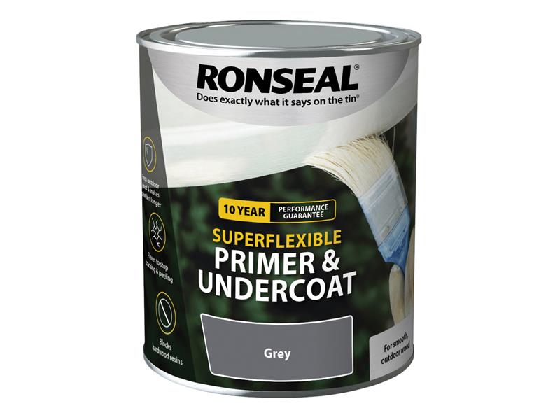 Ronseal RSLEWPGRY750 Superflexible Primer & Undercoat