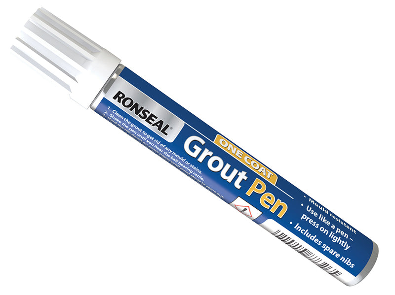 Ronseal RSLGPBWH15 One Coat Grout Pen