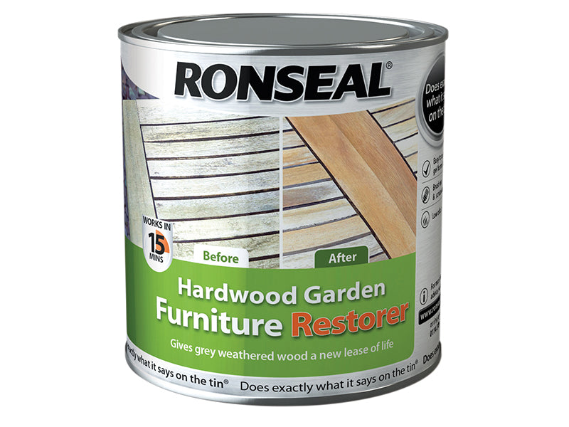 Ronseal RSLHGFR1L Hardwood Garden Furniture Restorer 1 litre
