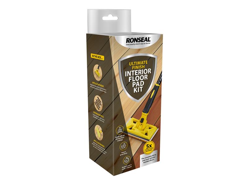 Ronseal RSLIAFK Ultimate Finish Interior Floor Pad Kit