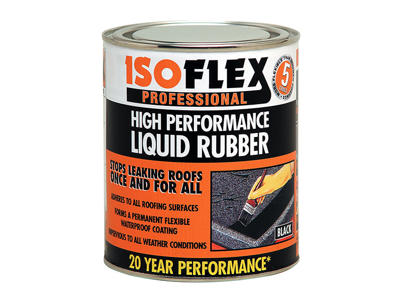 Ronseal RSLILR2L Isoflex Liquid Rubber, Black