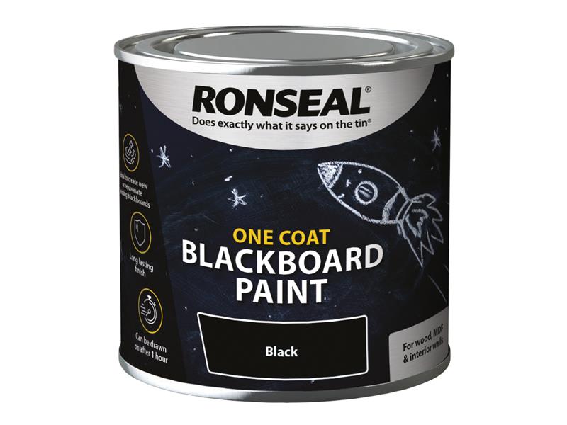 Ronseal RSLOCBBP250 One Coat Blackboard Paint 250ml