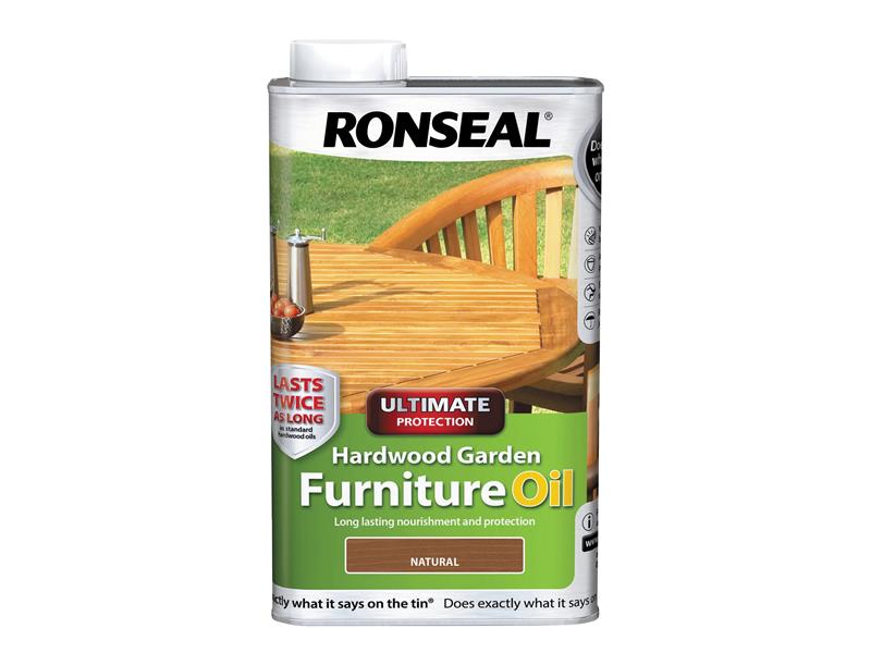Ronseal RSLUHWGFOC1L Ultimate Protection Hardwood Garden Furniture Oil