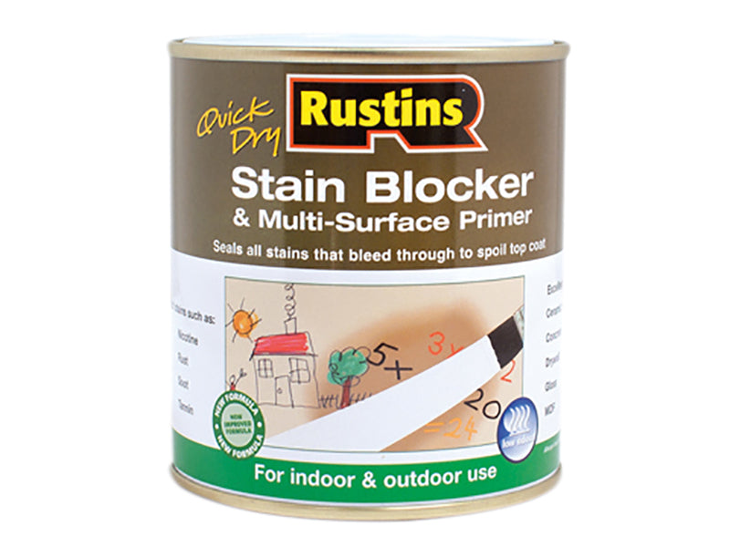 Rustins RUSQDSBP250 Quick Dry Stain Block & Multi Surface Primer