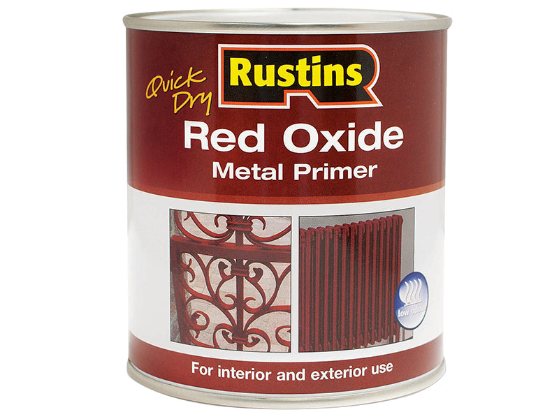 Rustins RUSROMP250Q Quick Dry Red Oxide Metal Primer