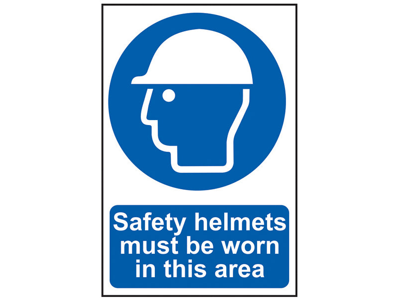 Scan SCA0002 Sign: Safety Helmets Must Be Worn