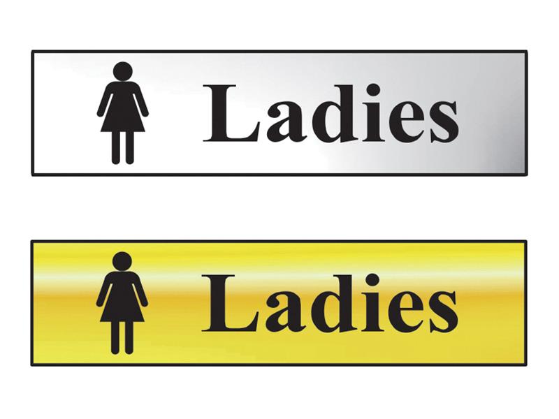 Scan SCA6002 Sign: Ladies Bathroom