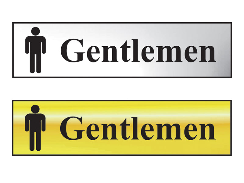 Scan SCA6003 Sign: Gentlemen Bathroom