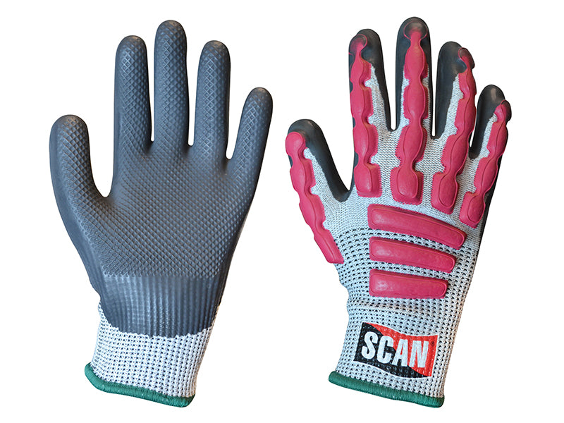 Scan SCAGLOAIM Anti-Impact Latex Cut 5 Gloves