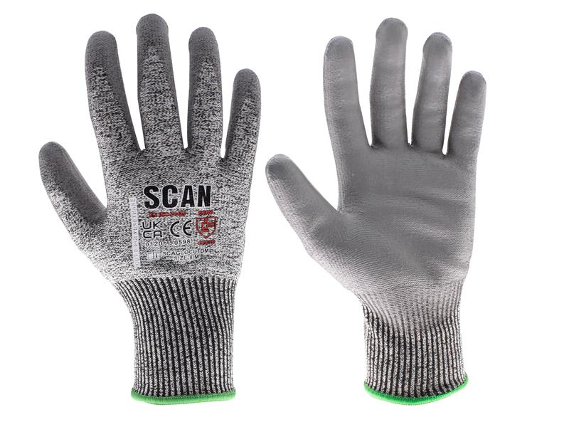 Scan SCAGLOCUTDM PU Palm Cut D Gloves