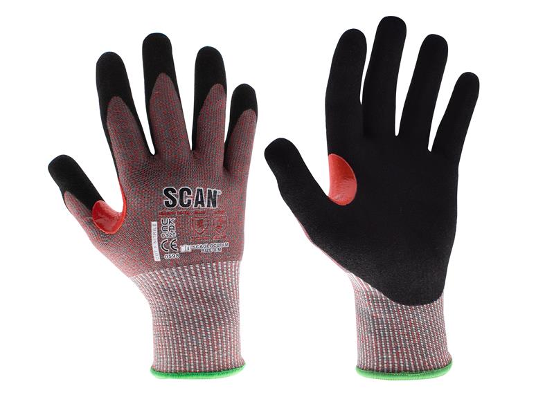 Scan SCAGLOCUTFM Nitrile Palm Cut F Gloves