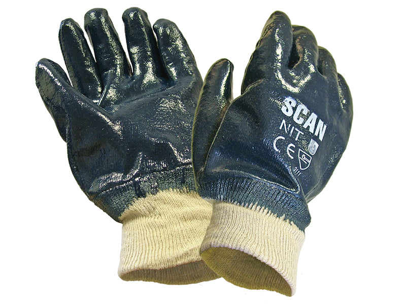 Scan SCAGLONIT Nitrile Knitwrist Heavy-Duty Gloves