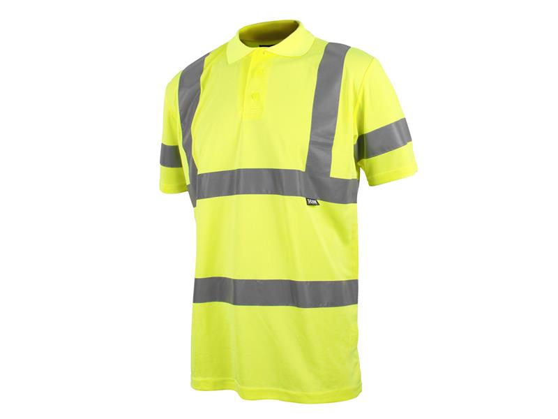 Scan SCAHVPSM Hi-Vis Yellow Polo Shirt