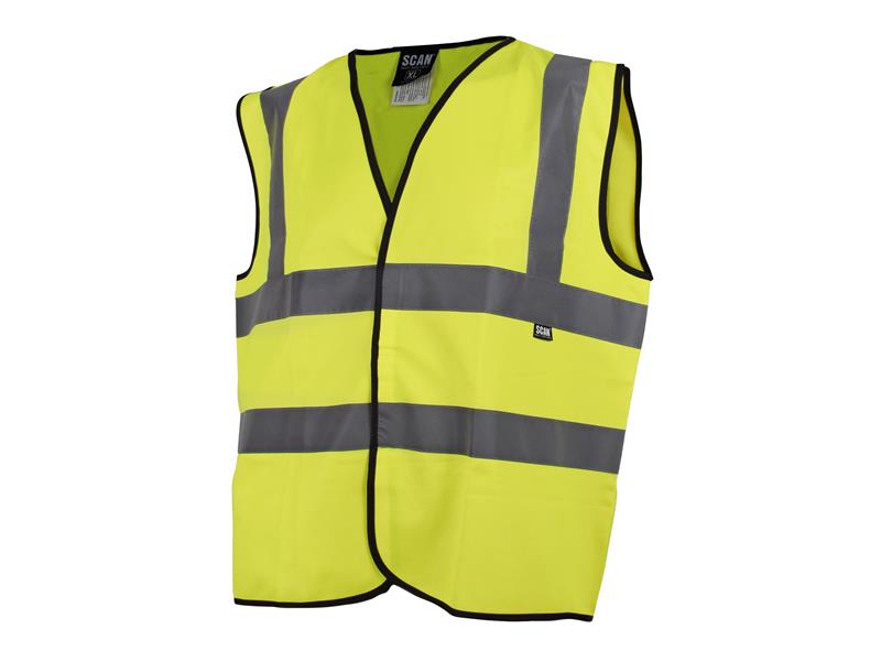Scan SCAHVWM Hi-Vis Yellow Waistcoat