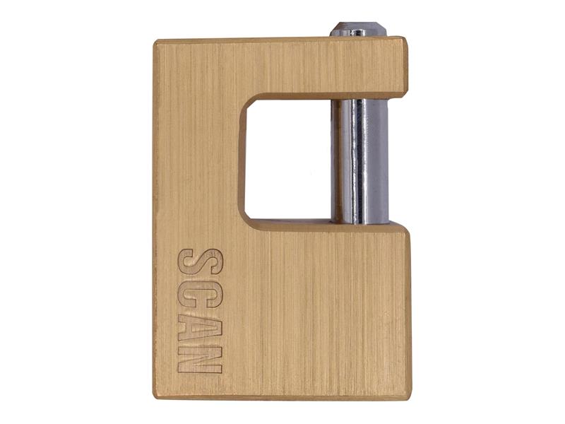 Scan SCAPLB60SHUT Brass Shutter Padlock