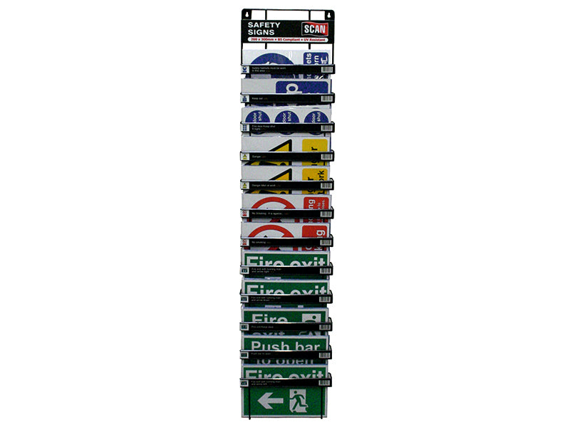 Scan SCASSDIS60 Signs Display - 60 Signs (12 Tier Stand)