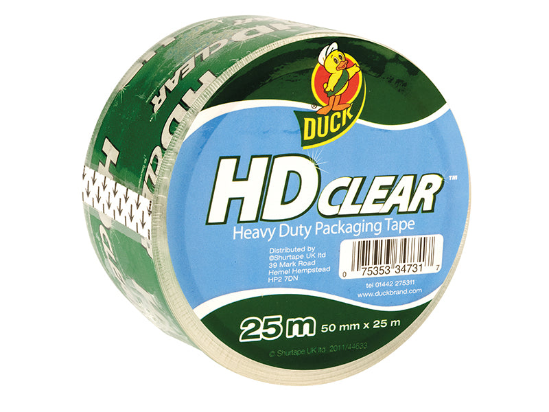 Shurtape SHU222181 Duck Tape® Packaging Heavy-Duty 50mm x 25m Clear