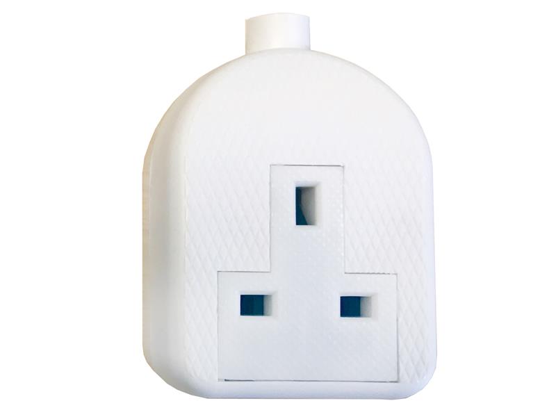 SMJ SMJRTS1GW White Trailing Extension Socket