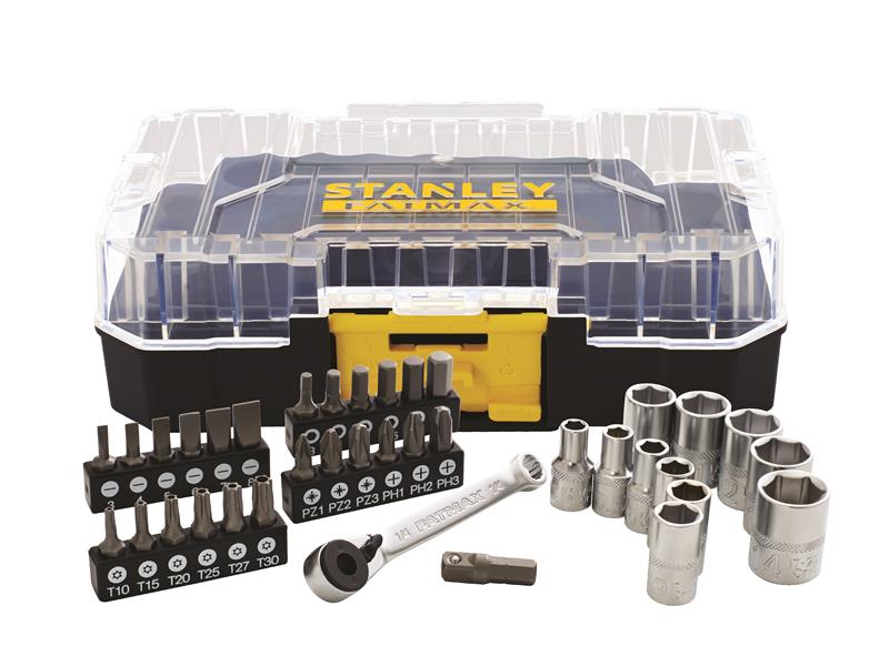 STANLEY® STA019101 FatMax® PRO-STACK™ 1/4in Socket & Bit Set, 37 Piece