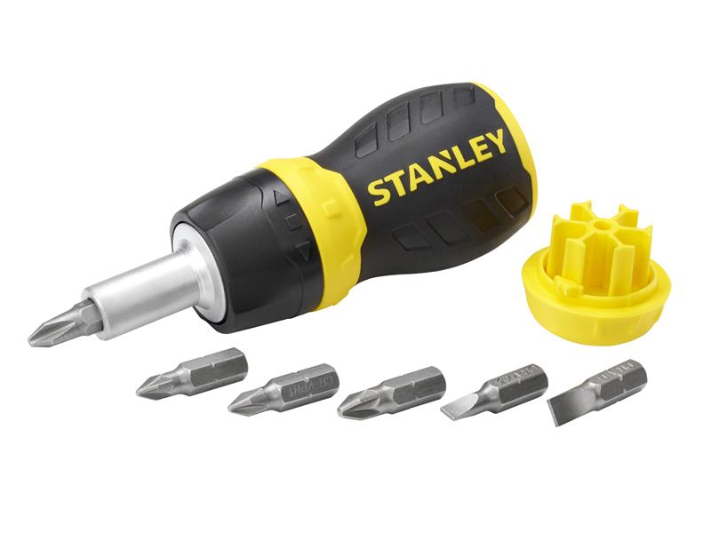STANLEY® STA066358 Multibit Ratchet Stubby & Bits