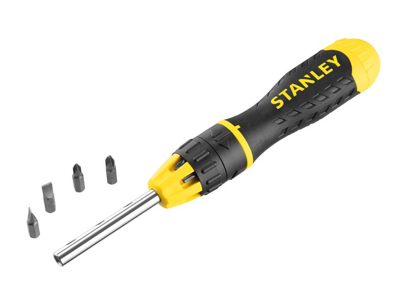 STANLEY® STA068010 Multibit Ratchet Screwdriver &10 Bits