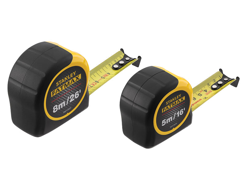 STANLEY® STA081745 FatMax® Classic Tape Twin Pack 5m/16ft + 8m/26ft (Width 32mm)
