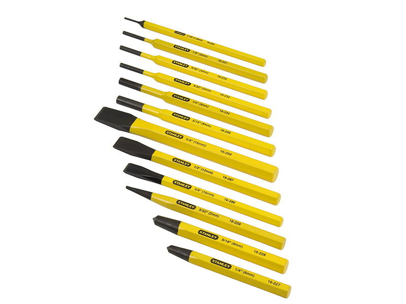 STANLEY® STA418299 Punch & Chisel Set, 12 Piece