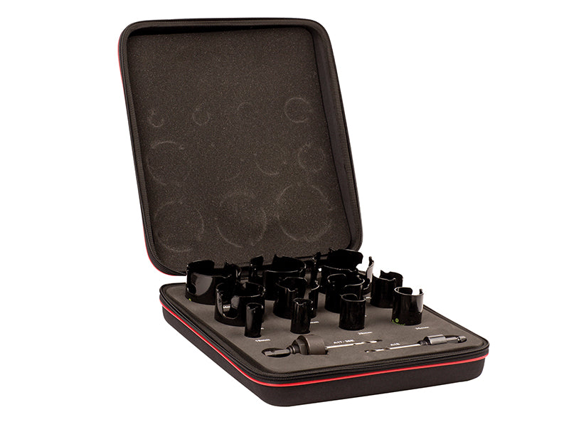 Starrett STRKMP11021 KMP11021 TCT General Purpose Holesaw Kit, 13 Piece