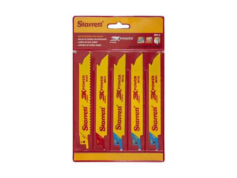Starrett STRSB6A SB6-A Reciprocating Blade Kit (Pack 5)