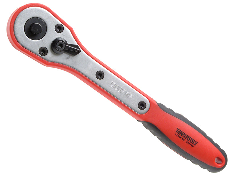 Teng TEN1200FRP Quick-Release Reversible Ratchet 45 Tooth Fibre Handle - 1/2in Drive