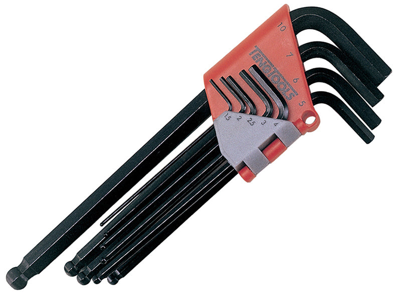 Teng TEN1479MMA Metric Ball Point Hexagon Key Set, 9 Piece