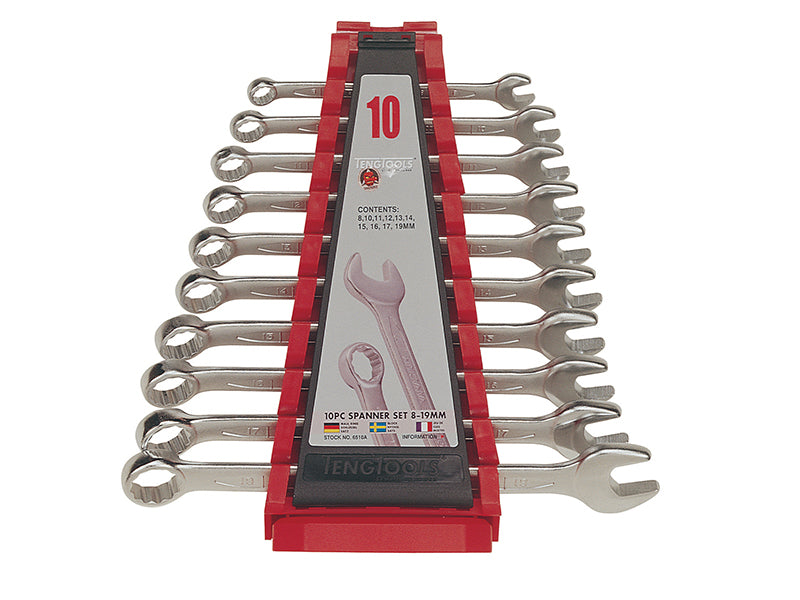 Teng TEN6510A Combination Spanner Set, 10 Piece