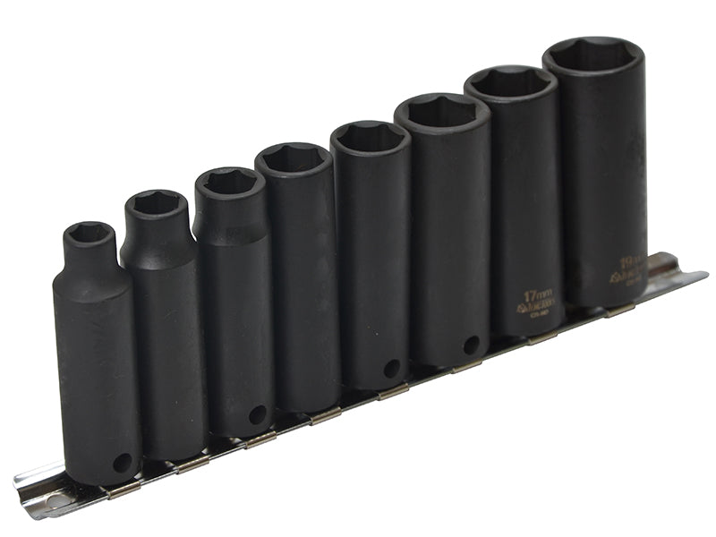Teng TEN9386 3/8in Drive 9386 Deep Impact Socket Set, 8 Piece