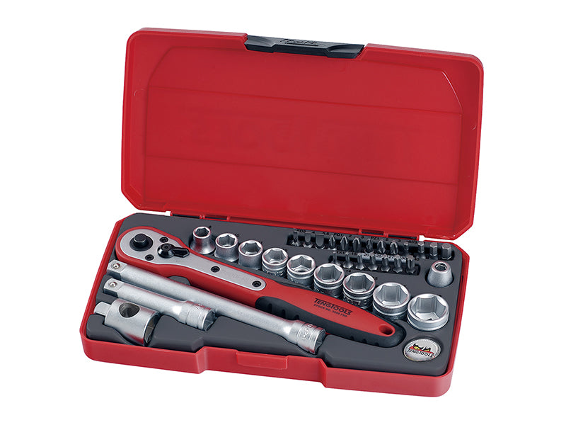 Teng TENT3834 T3834 Socket & Bit Set of 34 Metric 3/8in Drive