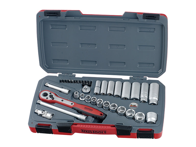 Teng TENT3835AF T3835AF Socket Set of 35 A/F 3/8in Drive