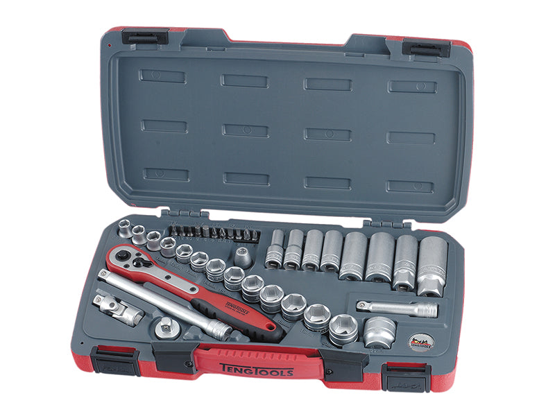 Teng TENT3839 T3839 Socket Set of 39 Metric 3/8in Drive